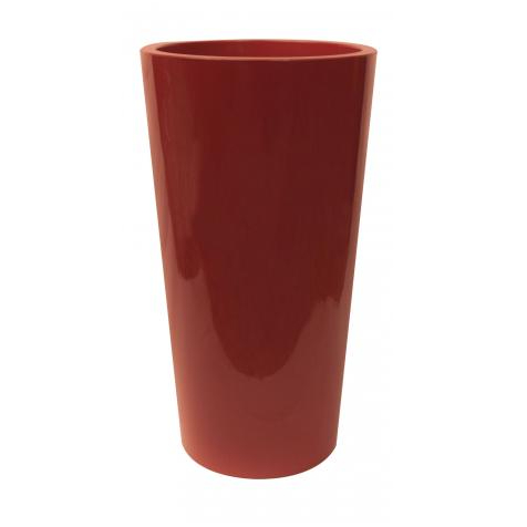 Vaso Tuit per interno/esterno bianco laccato con contanier interno  Euro3plast - Diam. 33 cm