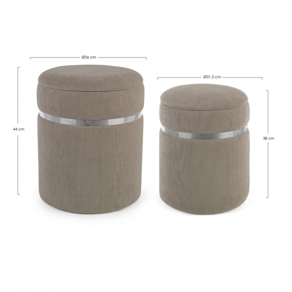 POUF CONTENITORE REVMIRA COFFEE - CITS Shop